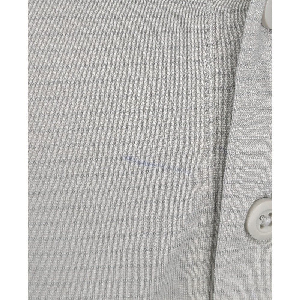 Lululemon Men Long Sleeve Striped Polo Shirt Light Gray Athletic Size Small - Picture 4 of 4